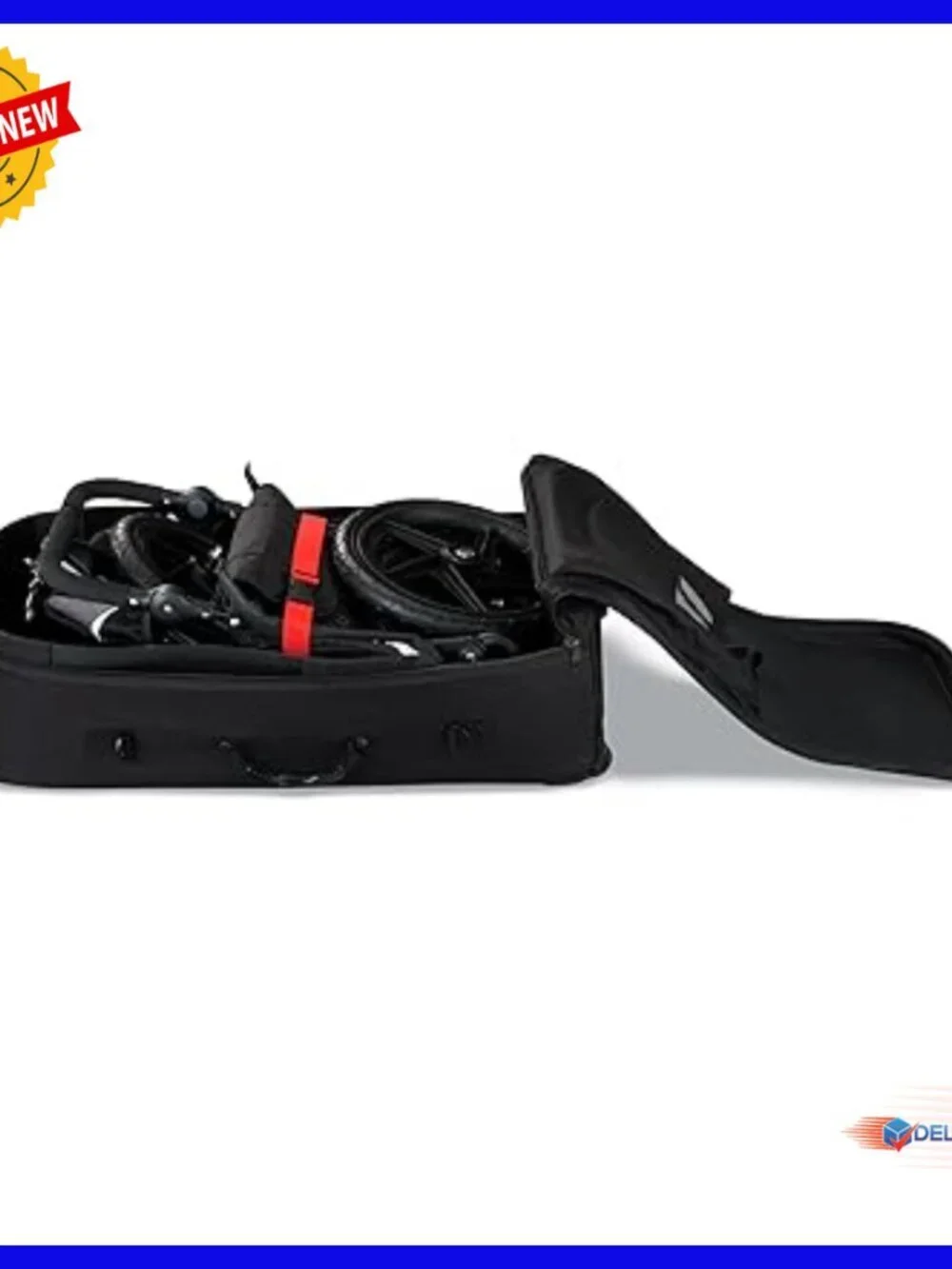 Hard-Sided Travel Bag for Single Jogging Strollers, Backpack or Roller